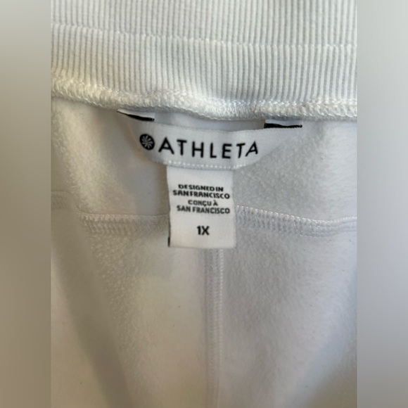 Athleta - White Track Jogger / Sweatpant - Picture 6 of 9